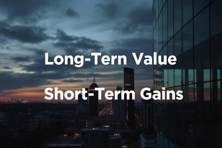 Conceitos visuais relacionados a Building Long-Term Value Instead of Short-Term Gains