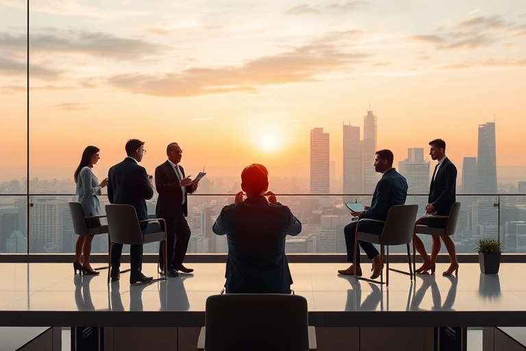 Conceitos visuais relacionados a The Role of Leadership in Business Growth and Financial Stability