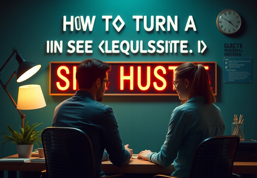 Representação visual: How to Turn a Side Hustle into a Scalable Business