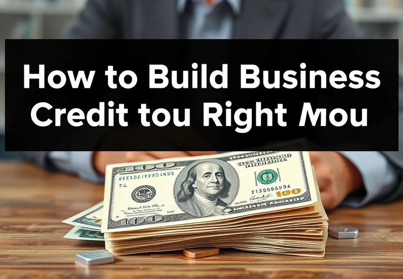 Representação visual: How to Build Business Credit the Right Way